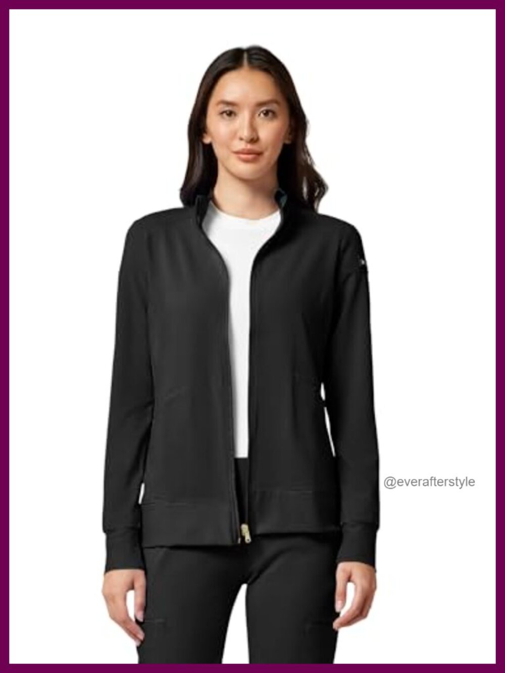Cherokee iFlex Scrub Jacket 2 Pocket Zip Front Medical Uniform